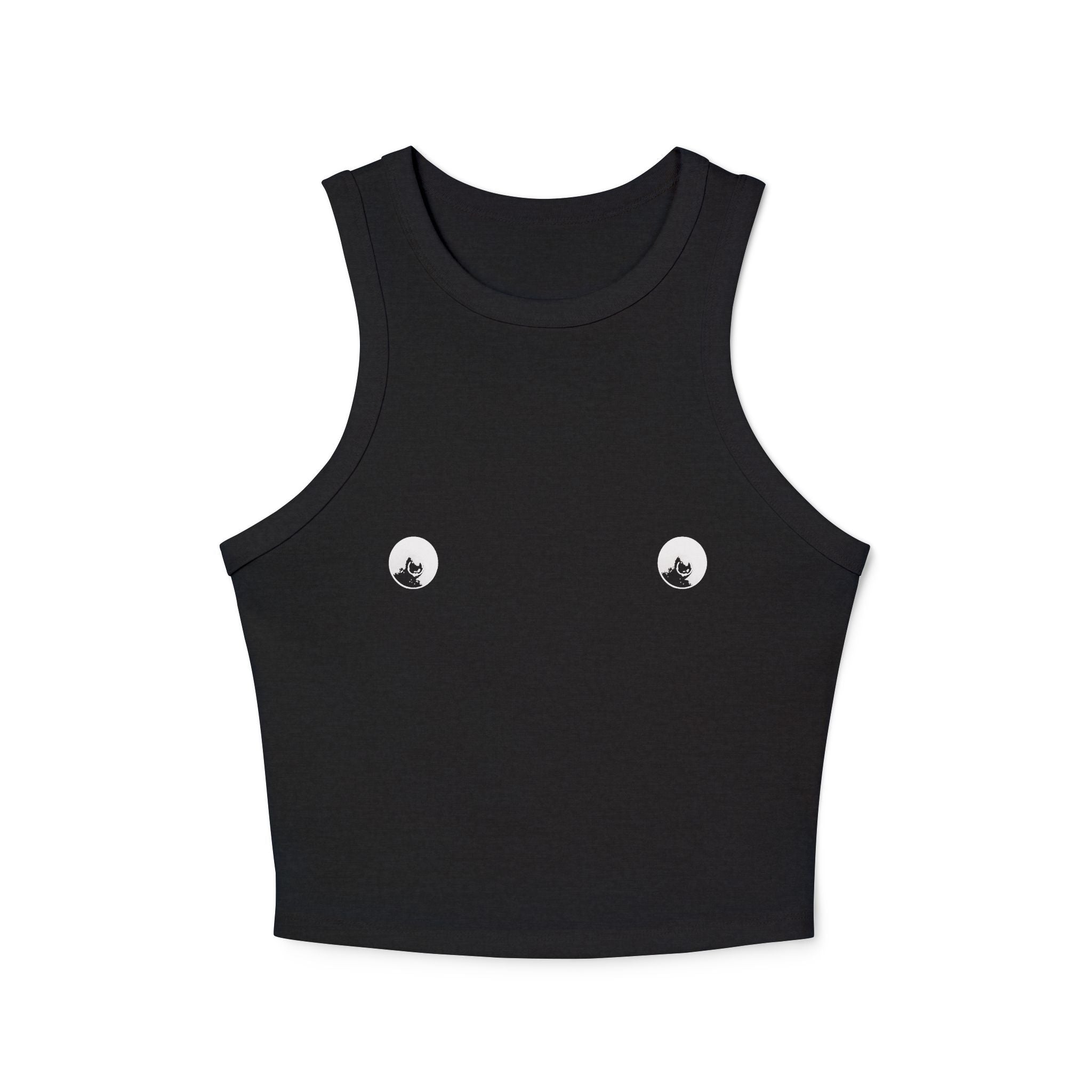 Free The Nipple (Pierced) - Micro Rib Racer Tank Top