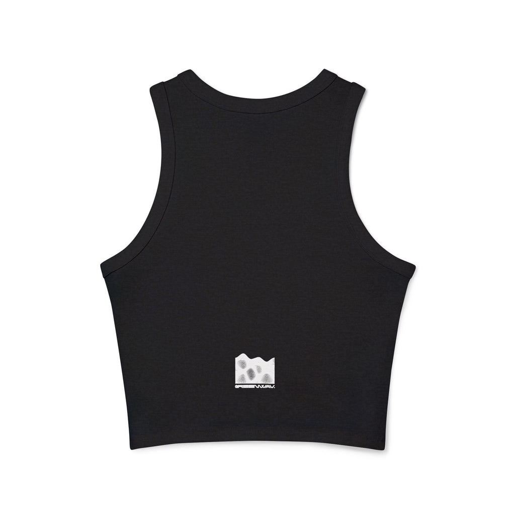Free The Nipple (Pierced) - Micro Rib Racer Tank Top