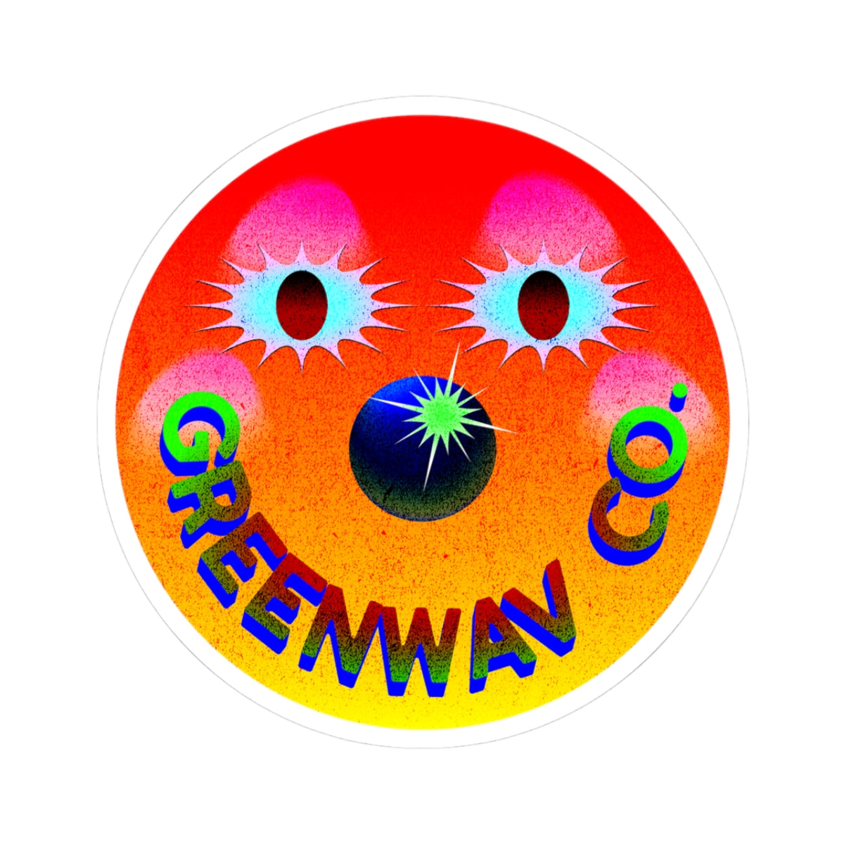 Clown Three- Sticker