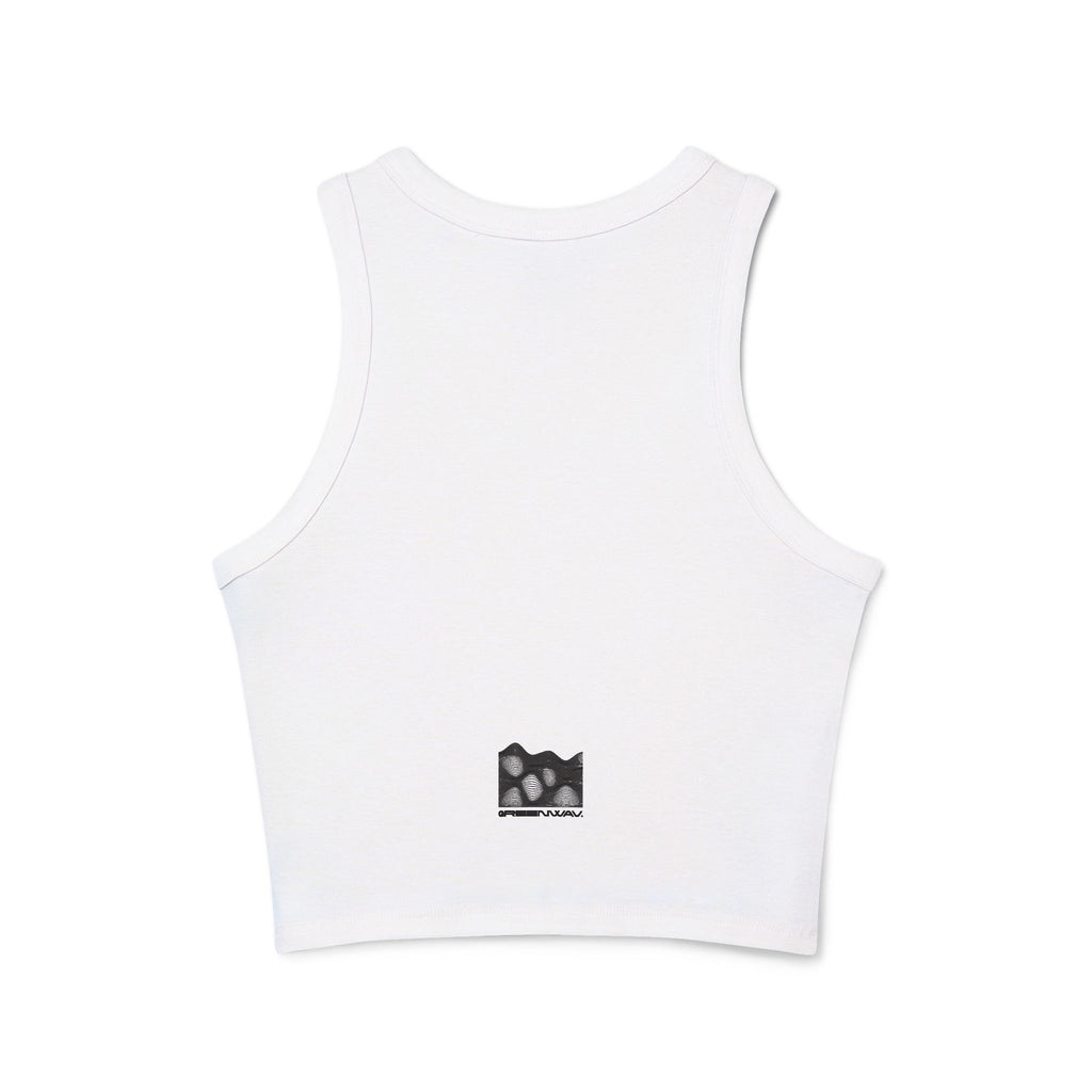Free The Nipple (Pierced) - Micro Rib Racer Tank Top