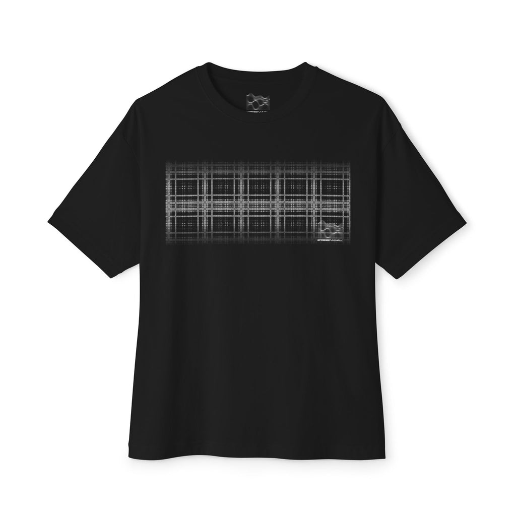 Los Angeles Grid  (Black) - Oversized T-Shirt