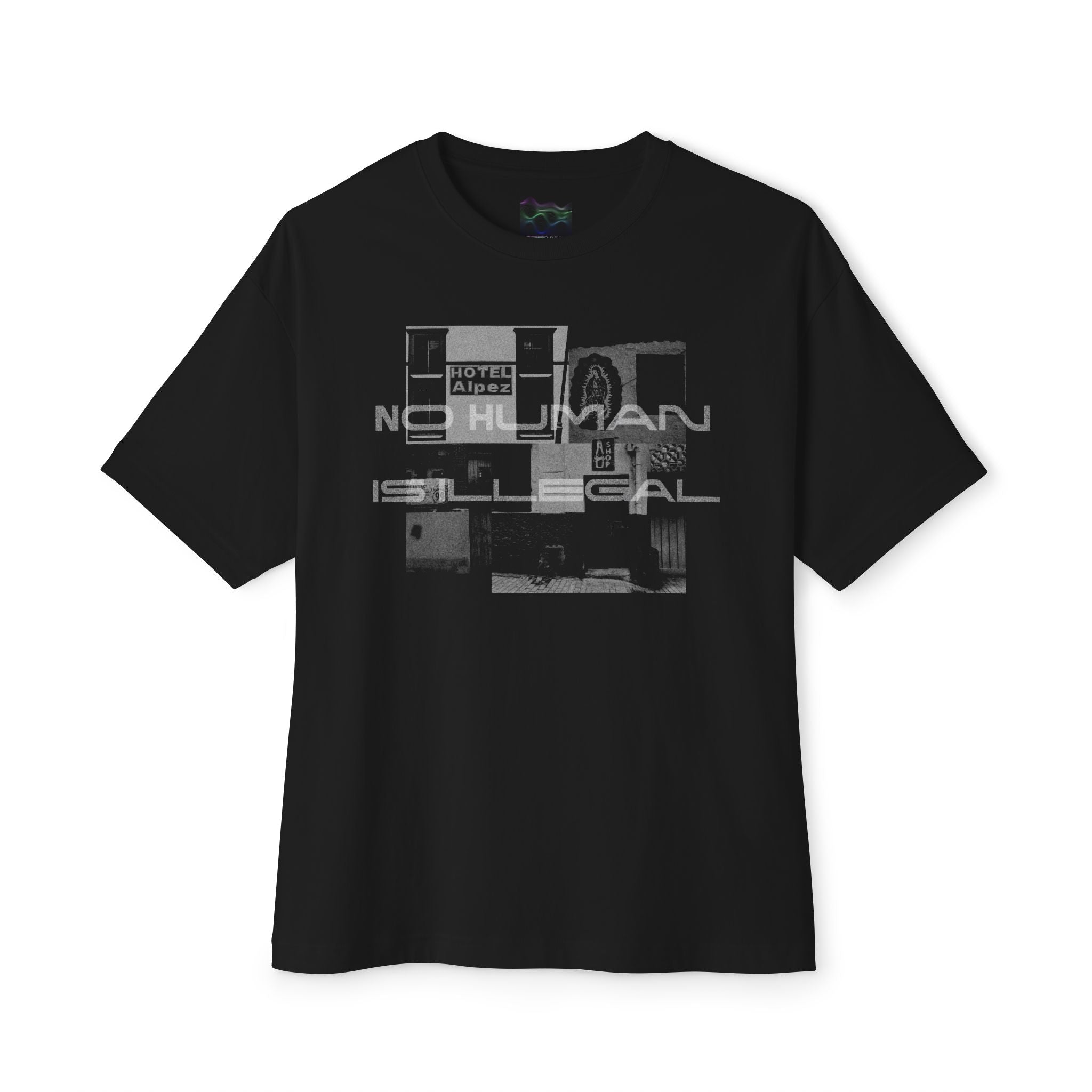 No Human Is Illegal (Black) - Unisex T-Shirt