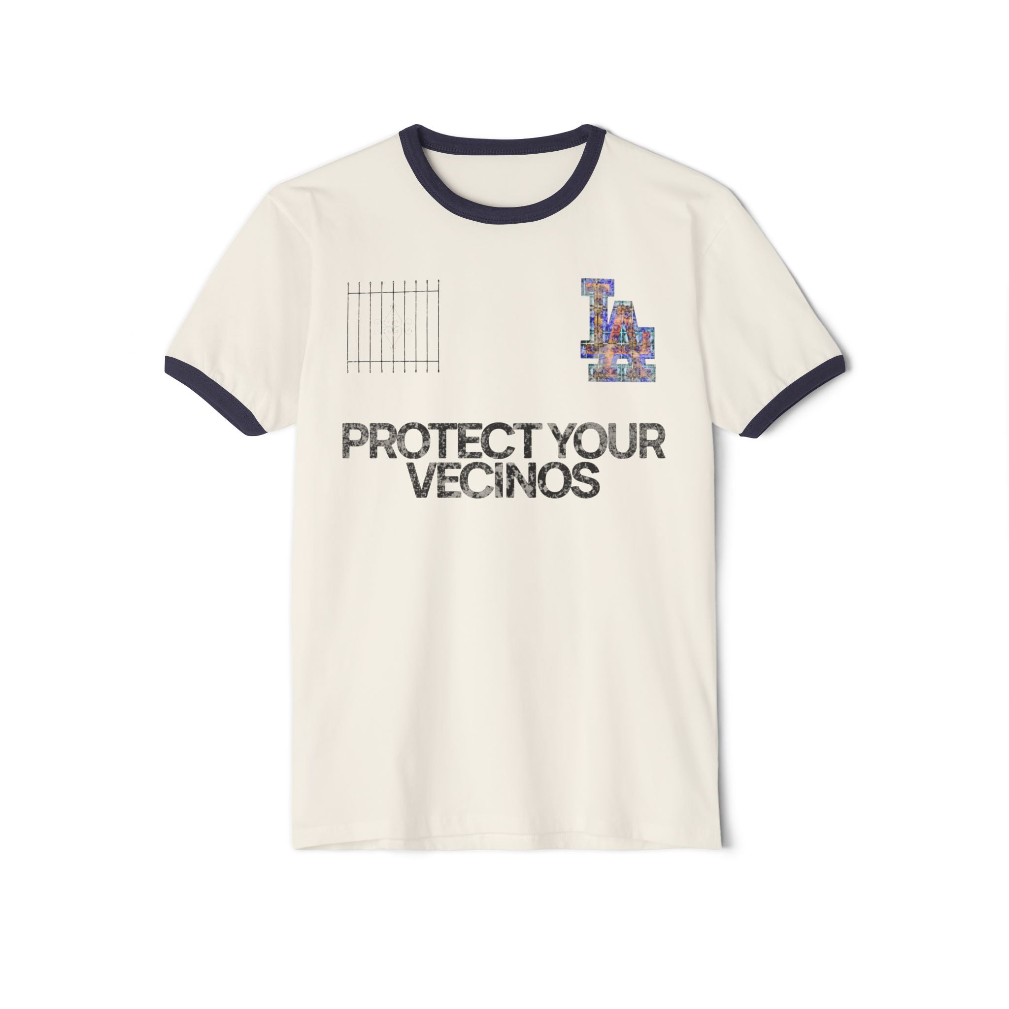 Protect Your Vecinos Ringer T‑Shirt