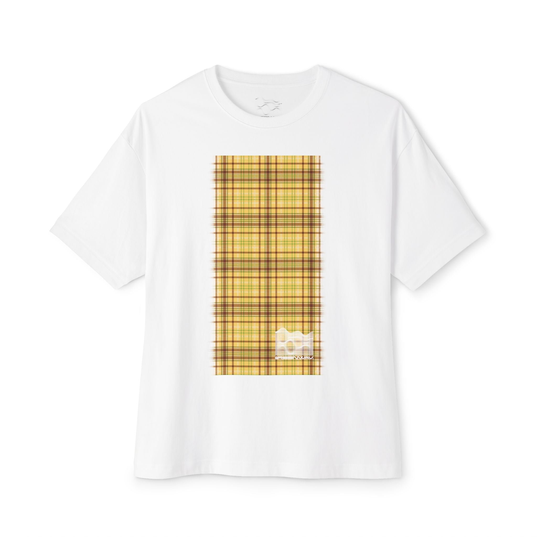 Arthur Yellow Grid (Plaid) - Oversized Tee