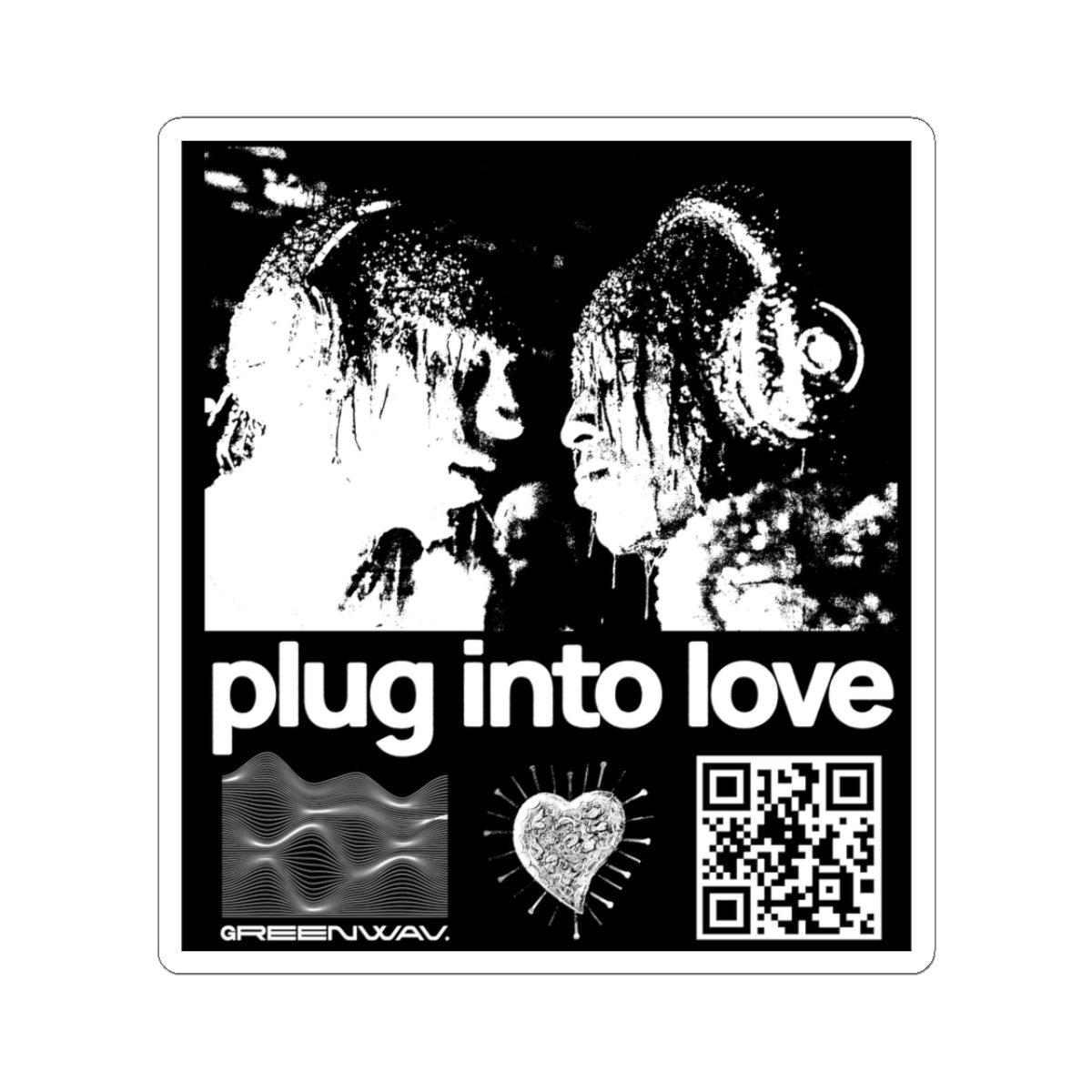 Plug Into Love - Sticker